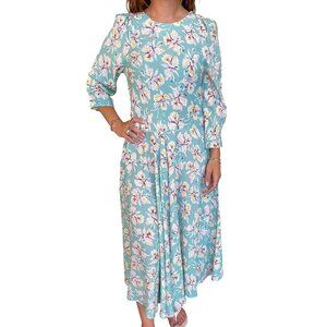 Rare SELKIE “Tropical Iris” Midi Dress – (Size S) – NWT 🌸